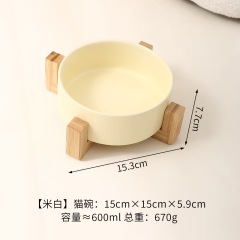 Manufacturer Ceramic Dog Cat Bowls with Diagonal Grain