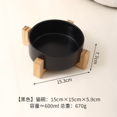 Manufacturer Ceramic Dog Cat Bowls with Diagonal Grain