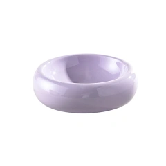 Cute Pastel Ceramic Pet Bowl for Cats and Small Dogs – 350ml Round Elevated Dish, Non-Slip, Easy to Clean, for Food and Water