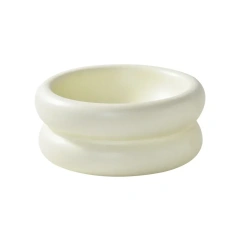 Cute Pastel Ceramic Pet Bowl for Cats and Small Dogs – 350ml Round Elevated Dish, Non-Slip, Easy to Clean, for Food and Water
