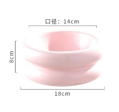 Cute Pastel Ceramic Pet Bowl for Cats and Small Dogs – 350ml