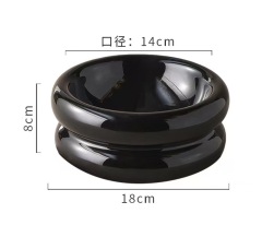 Cute Pastel Ceramic Pet Bowl for Cats and Small Dogs – 350ml