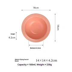 Aesthetic Ceramic Pet Bowl - Instagram Style Pastel Colors with Guarded Rim, Anti-Black Chin Design for Cats & Small Dogs