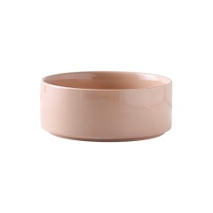 Pet Cat Dog Ceramic Food Bowl With Raised Wooden Frame Multiple Colors Pet Feeder Ceramic Bowl