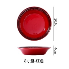 Colorful Dog Dish Ceramic Anti-spill Ceramic Cat Water Bowls Dinner Drinking Pet Bowl Plate