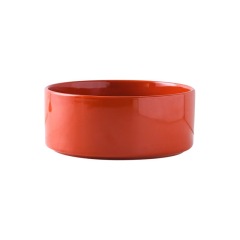 Pet Cat Dog Ceramic Food Bowl With Raised Wooden Frame Multiple Colors Pet Feeder Ceramic Bowl