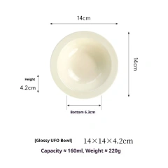Aesthetic Ceramic Pet Bowl - Instagram Style Pastel Colors with Guarded Rim, Anti-Black Chin Design for Cats & Small Dogs