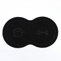 Cat Toilet Mat 8-Shaped Waterproof Non-Slip Cat Litter Box Mat Pet Pad Pvc Cat Toilet Mat