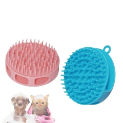 Multi-Function Dog Cat Soft Shampoo Comb Pet Bath Massage Brush Cat Dog Grooming Silicone Shower Brush