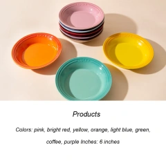 New Arrival Colorful Dog Dish Ceramic Anti-spill Ceramic Cat Water Bowls Dinner Drinking Pet Bowl Plate