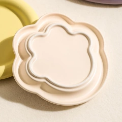 Factory Custom Wholesale Popular Cute Ceramic Pet Puppy Plate Bowl Cat Dog Food Feeding Bowl Kitten Cat Food Ceramic Bowl Plate