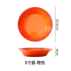 Colorful Dog Dish Ceramic Anti-spill Ceramic Cat Water Bowls Dinner Drinking Pet Bowl Plate