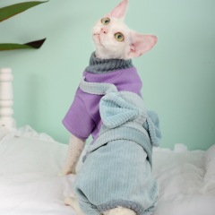 High Quality Cat Solid Christmas Winter Warm Eco-friendly Cute Velvet Vest Clothes for Cat Apparel