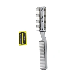 Professional Pet Grooming Comb with Metal Blades 2-in-1 Pet Hair Cutting Comb for Dogs Cats Hair Removal Combs Pet Supplies