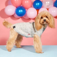 Soft Autumn Winter Dog's Sweater Jumper Luxury Knitted Puppy Sweaters Pullover Sweatshirt for Small Medium Dogs Knitwear Blue