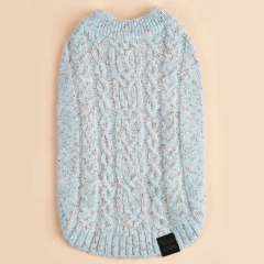 Soft Autumn Winter Dog's Sweater Jumper Luxury Knitted Puppy Sweaters Pullover Sweatshirt for Small Medium Dogs Knitwear Blue