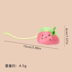 Cat Chewing Plush Toy Simulated Mouse Squeaky Cute Interactive Kitten Toy Bite