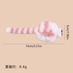 Cat Chewing Plush Toy Simulated Mouse Squeaky Cute Interactive Kitten Toy Bite
