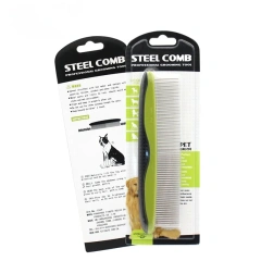 Stainless Steel Needle Comb for Pet Grooming, Dog and Cat Hair Remover, Knot Untying Comb, Flea Comb, Pet Supplies