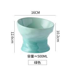 Pet Cat Raised Food Snack Bowl Water Drinking Feeders Ceramic Gradient Food Bowls for Dogs