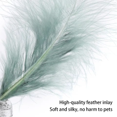 New 1Pc Delicate Cat Toy Star Balls Plus Feather High Quality EVA Material Light Foam Ball Throwing Funny Interactive Plush Toy