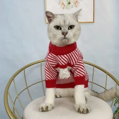 Autumn and Winter Pet Sweater Arctic Cashmere Thickened Warm Puppy Kitten Teddy Japanese and Korean Clothes