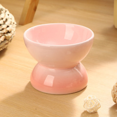Ceramic Elevated Cat Bowls Tilted Cat Food Bowl Dish Pet Feeder Bowl