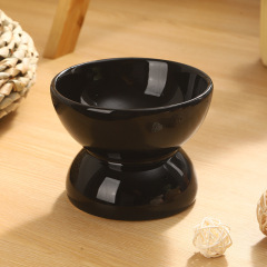 Ceramic Elevated Cat Bowls Tilted Cat Food Bowl Dish Pet Feeder Bowl