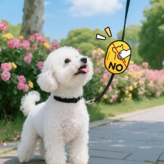 1PCS Dog Leash Warning Patches - Interactive Hook & Loop Dog/Cat Alert Tags for "No Touch", "No Feed" Messages