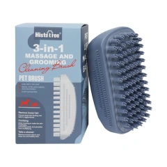 Pet Bath Brush Rubber Comb Hair Removal Brush Pet Dog Cat Cleaning Grooming Supplies Safety Silicone Brush
