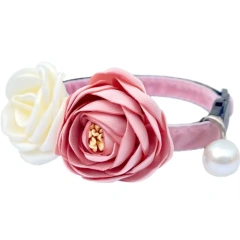 NiBao High Quality Adjustable with Bowtie Cat Pet Collar for Girl Kitten Small Dogs Pets