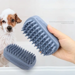 Pet Bath Brush Rubber Comb Hair Removal Brush Pet Dog Cat Cleaning Grooming Supplies Safety Silicone Brush