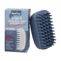 Pet Bath Brush Rubber Comb Hair Removal Brush Pet Dog Cat Cleaning Grooming Supplies Safety Silicone Brush