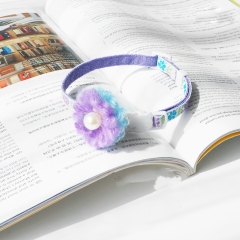 Various cute flower-shaped fur collars