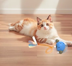 Electric cat-shaped bouncing ball made of silicone