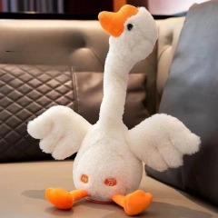 Silly Big White Goose Plush Toy Can Dance The Funny Duck Can Sing Dance PranksToy Great Toy Gift for Children's Birthdays