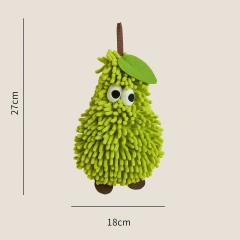 Hand Towel for Kitchen and Bathroom Banana/Strawberry Shaped Hanging Washcloth Chenilles Cloths Soft Absorbent Towel