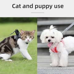 Dog Cat Harness Vest Chest Strap Comfort Breathable Adjustable Pet Harness for Small Medium Dogs Puppy Outdoor Walking