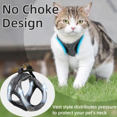 Dog Cat Harness Vest Chest Strap Comfort Breathable Adjustable Pet Harness for Small Medium Dogs Puppy Outdoor Walking