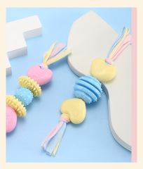 Pet TPR Candy Color Combination Knot Toy
