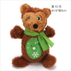 Dog Christmas Series Cartoon Dog Toy Plush Squeak Toys