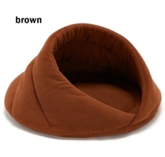 New Pet Cat Beds Polar Fleece Small Dogs Mat Winter Warm Nest Cat Sleeping Bag House Puppy Cave Bed Small Pets Kennel