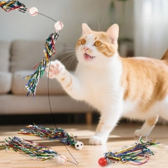3pcs Cat Chew Toy Bouncy Ball Interactive Bite-resistant Kitten Toy Self-indulgent Training Teeth Cleaning Cat Toy Supplies