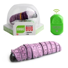 Electric Caterpillar Remote Control Toy With Infrared Remote Control Ghost Bug Spoof Reptiles Kids Adults Party Prank Toy