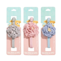 New Buckle Pet Cat Collar with 3D Flower Soft Healthy Cats Collar Adjustable Safe Puppy Pet Collar Pet Decorative