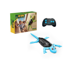 An interactive, wall-climbing electric cat toy for human and pet interaction.