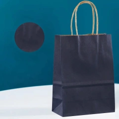 Classic Kraft Paper Gift Candy Bag Colored Hand-Held Paper Bags Wedding Party Decoration Colorful Shopping Food Bread Handbag