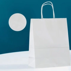 Classic Kraft Paper Gift Candy Bag Colored Hand-Held Paper Bags Wedding Party Decoration Colorful Shopping Food Bread Handbag