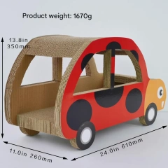 ICLE-Custom New Style Little Scarab Bus Cat Scratching Board Cat Climbing Frame Corrugated Paper Nest Cat Toy Claw Board