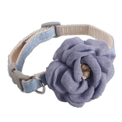 New Buckle Pet Cat Collar with 3D Flower Soft Healthy Cats Collar Adjustable Safe Puppy Pet Collar Pet Decorative